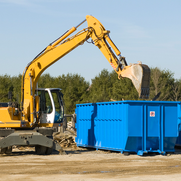 are there any restrictions on where a residential dumpster can be placed in Chippewa County WI